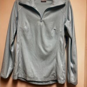 Columbia Women’s Light Blue Quarter-Zip Fleece Pullover – Size Large (NWT)